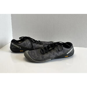 Merrell Vapor Glove 3 Sneakers Women 8.5 Gray Mesh Barefoot Vibram Running Shoes